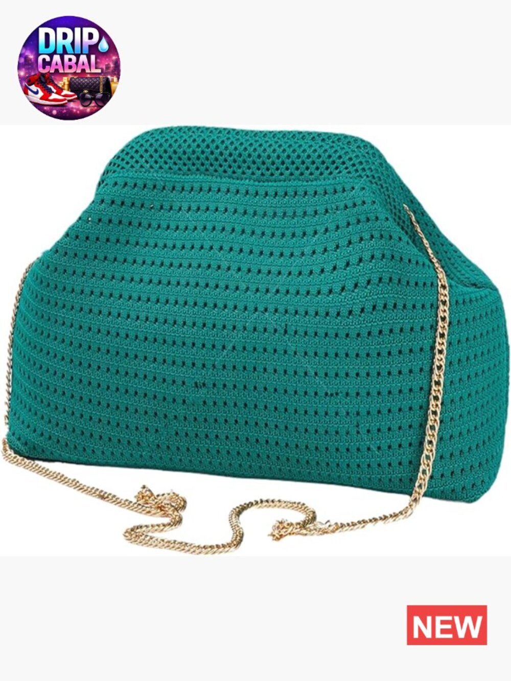 Woven Crochet Clutch Purse Crossbody Bag Summer Beach Handbag